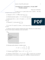 166 - Matematica 2007, UMANIST