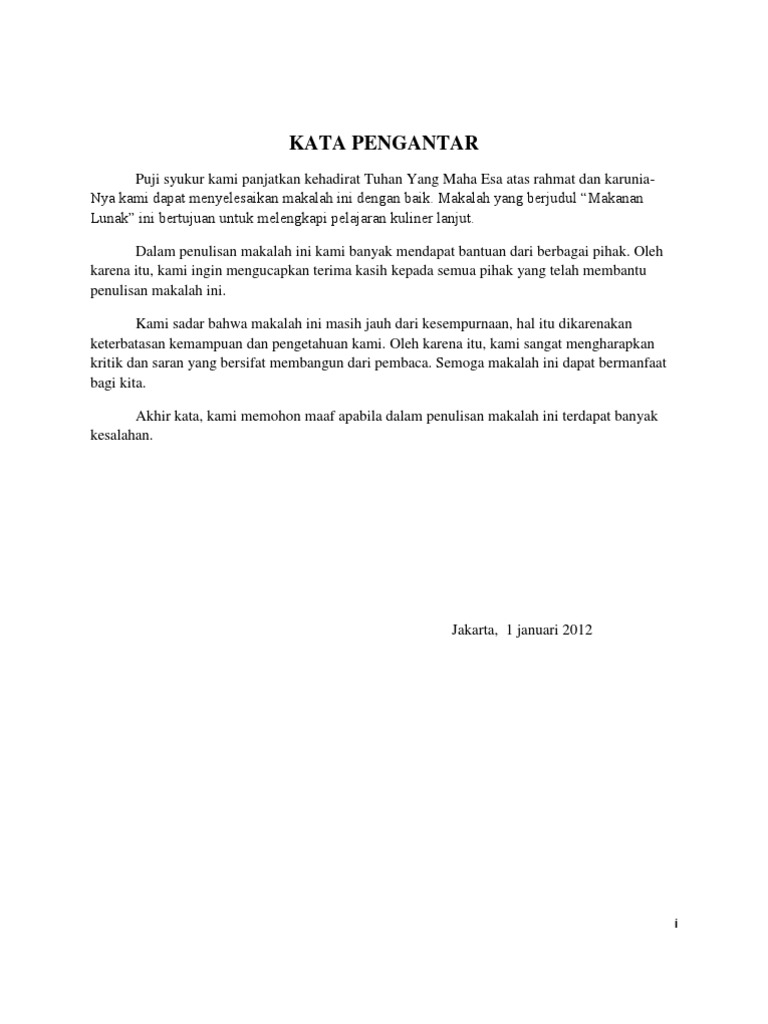 Contoh Kata Pengantar Diklat Dasar