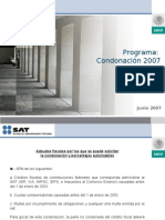 Presentacion CONDONACION 2007 SAT