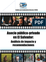 Análisis de Asocio Público-Privados en El Salvador