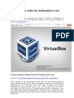 Prácticas de Redes de Ordenadores Con VirtualBox