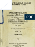 GAO Report On Nazi War Criminals in The United States PDF