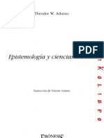 Theodor Adorno - Epistemologia y Ciencias Sociales.pdf