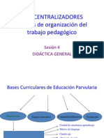 Ejes Centralizadores Formas de Organización Del Trabajo Pedagógico