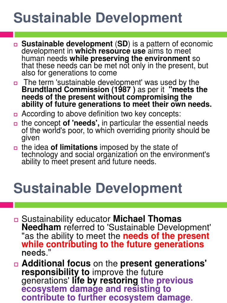 Understanding Sustainable Development Concepts | PDF | Sustainability ...