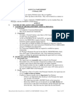 Agency & Partnership 3 February 1998: Agency I. Nature of The Agency Relationship