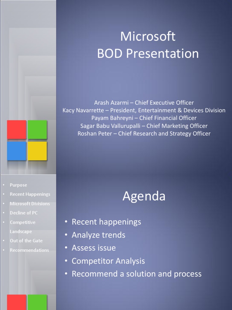 Board Of Directors Microsoft – Meet the Members of Microsoft’s Board of ...