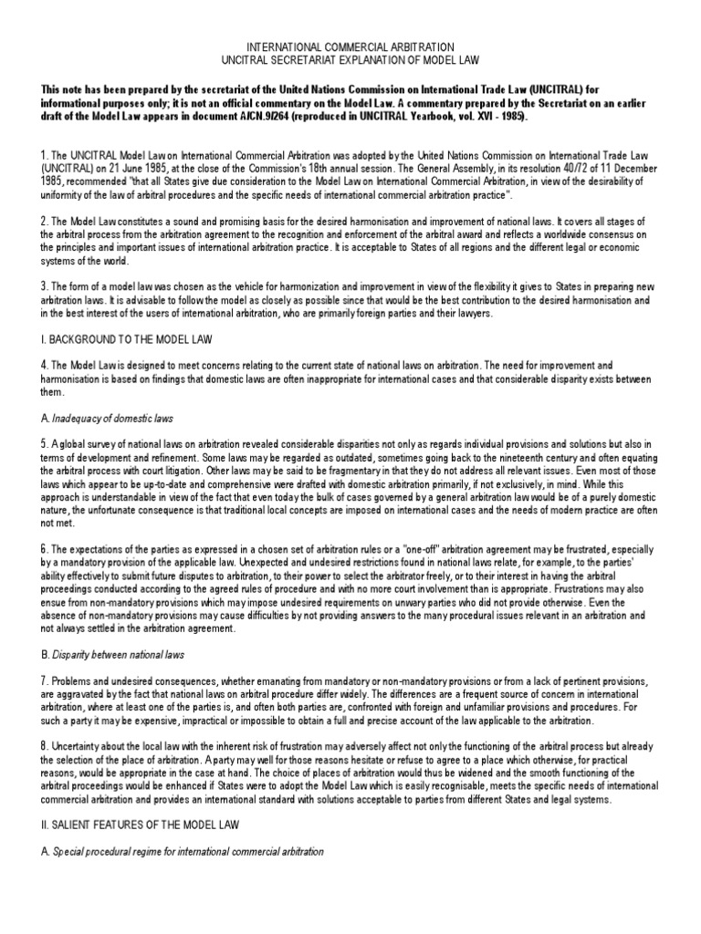 International Commercial Arbitration | PDF | Arbitral Tribunal ...