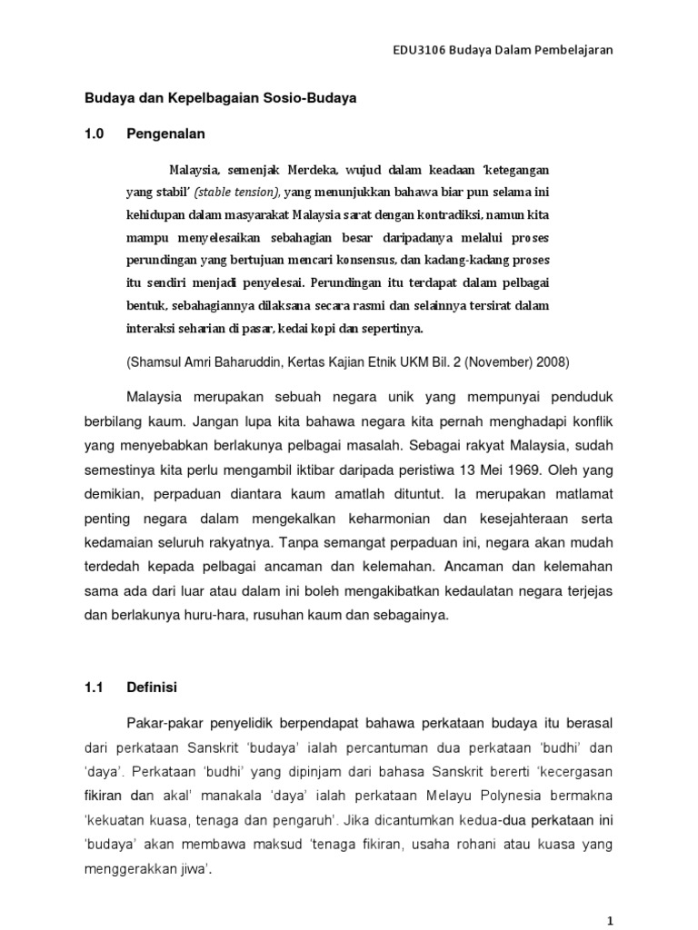 Apa Itu Sosio Budaya