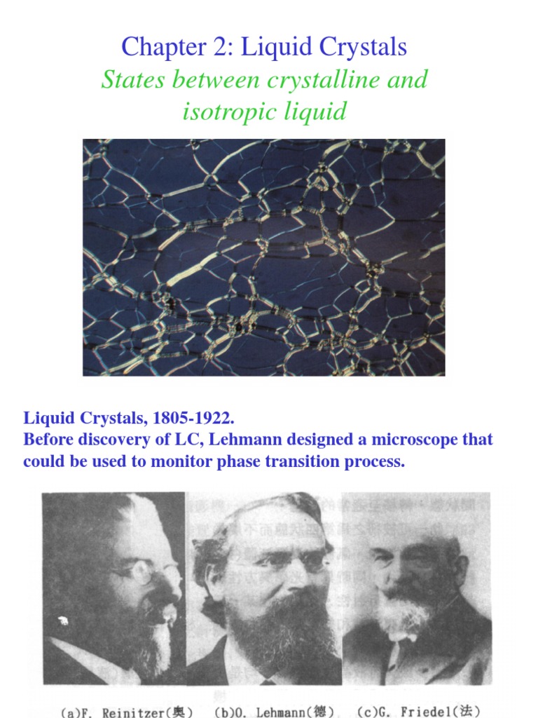 Chapter Two Liquid Crystals | PDF | Liquid Crystal | Dielectric