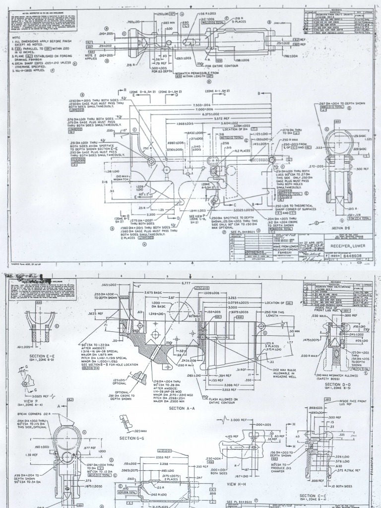 M 16 Receiver Ordnance Print | PDF