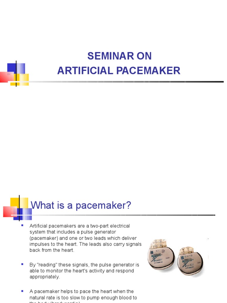 Understanding Artificial Pacemakers | PDF | Artificial Cardiac ...