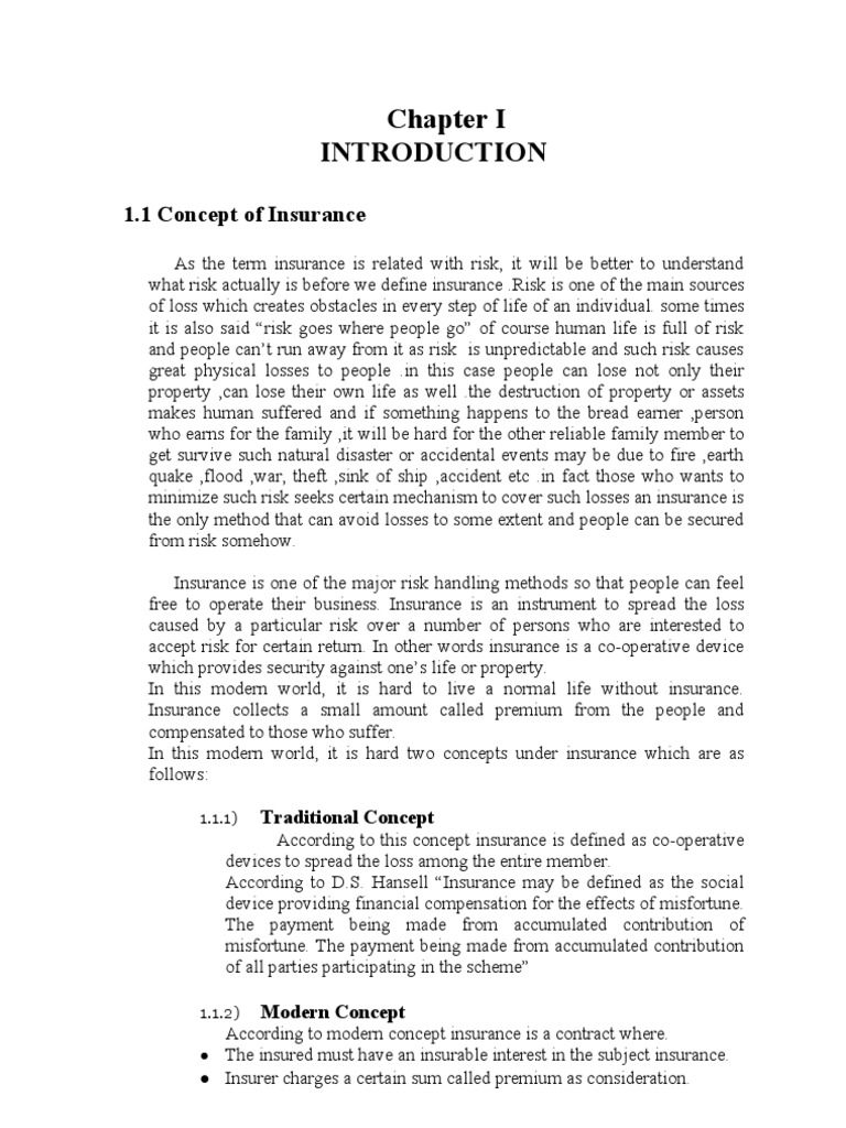 Introduction to Insurance Concepts | PDF | Life Insurance | Insurance