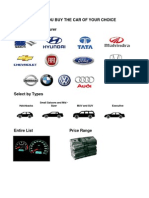 Guide to help you buy the car of your choice by manufacturer and type