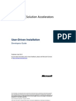 User Driven Installation - Developers Guide