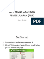 Web Pengajaran Dan Pembelajaran (P&P) : User Guide