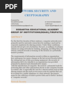 Network Security and Cryptography