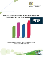 Biblioteca Nacional de Indicadores de Calidad en Salud - BNI Enero 2011 (1)