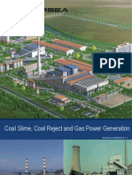 Coal Slime, Coal Reject and Gas Power Generation