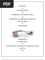 Download Online Bookstore- SynopsisFinal by Patel Sahil SN131180156 doc pdf