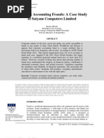 Download Satyam Computer Fraud Case Study by Salahuddinsaiyed SN131184022 doc pdf