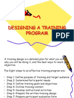 Designing of Training