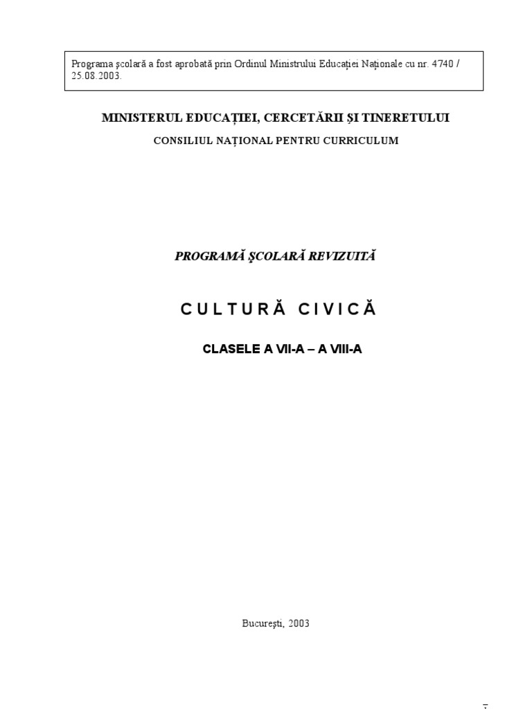 37955239 Programa Scolara Cultura Civica 7 8