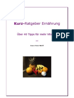 Kurz-Ratgeber Ernährung