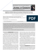 Equilibrium and Kinetic Studies on the Adsorption of Methylene Blue from Aqueous
Solution onto Activated Carbon Prepared from Murraya koenigii (Curry Tree) Stems