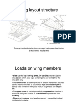 Wing Layout Structure: To Carry The Distributed and Concentrated Loads Prescribed by The Airwortheness Requirement