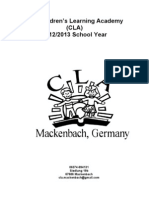 CLA Student Handbook 2012-2013