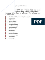 Checklist For Figurative Language Powerpoint
