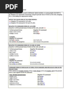 Spanish Notes - Negative Tú Commands