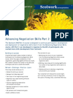 Advancing Negotiation Skills Part 2 Information Sheet