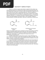 Synthesis and Purity Analysis of Aspirin | PDF | Aspirin | Acetic Acid