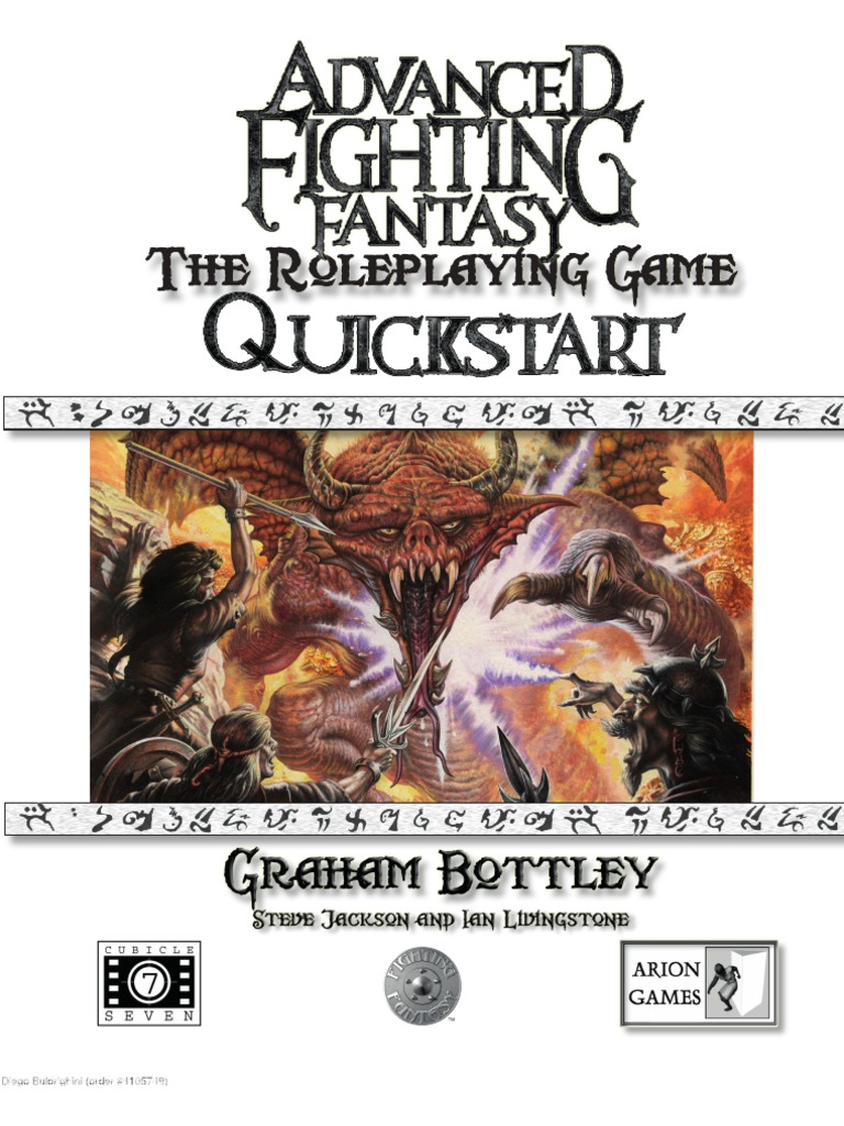 Advanced Fighting Fantasy Quickstart | PDF | Magician (Fantasy) | Orc ...