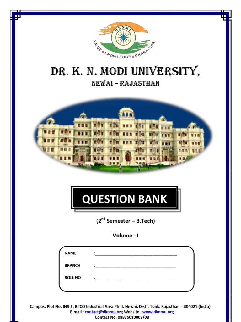 B.Tech 2nd Semester Question Bank | PDF | Grading (Education) | Transistor