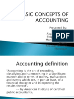 Basic Concepts of Accounting