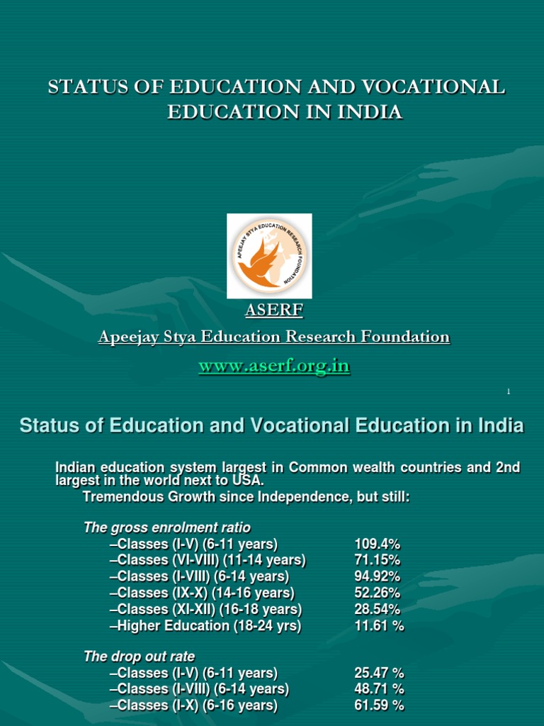 vocational education in india essay