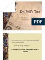 Dr Phil Test Know Yourself