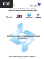 ANEXO 4 - Diretrizes para elaboração de orçamentos de Subestações