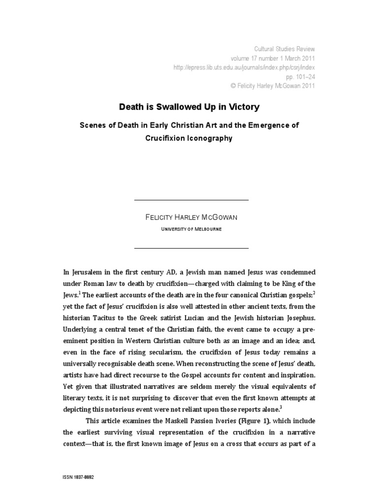 Death is swallowed up in victory pdf crucifixion of jesus jesus