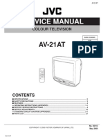 Service Adjustment JVC21AT Color Television