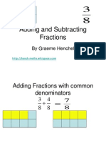 Add and subtract fractions with the LCM