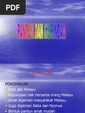 Pantun Dan Gurindam