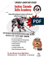 Hockey Canada Skills Academy: St. Jean Brebeuf Junior High School