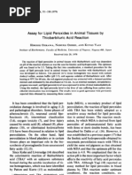 Download Assay for Lipid Peroxides in Animal Tissues by Thiobarbituric Acid Reaction by Andal Yakinudin SN131267077 doc pdf