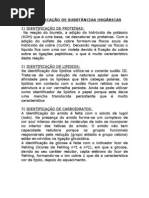 IDENTIFICação de biomoleculas