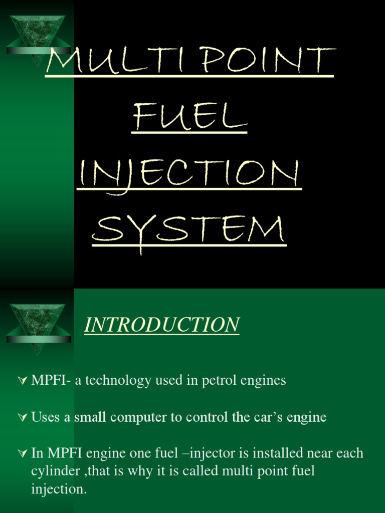 Multi Point Fuel Injection System PDF Fuel Injection Throttle