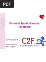   valvular heart disease for finals
